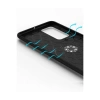 Huawei P40 Kılıf Range Yüzüklü Silikon - Siyah-kırmızı
