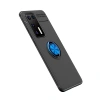 Huawei P40 Kılıf Range Yüzüklü Silikon - Siyah-mavi