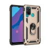 Huawei Y6p Kılıf Sofya Yüzüklü Silikon Kapak - Gold