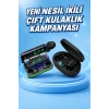 İkili Bluetooth Kulaklık Dijital Göstergeli Uzun Pil Ömrü Yüksek Ses Kaliteli