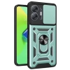İnfinix Hot 30 5g Kılıf Pars Lens Yüzüklü Silikon - Yeşil