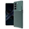 İnfinix Hot 50 4g Kılıf Auto Focus Karbon Kapak - Koyu Yeşil