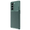 İnfinix Hot 50 4g Kılıf Auto Focus Karbon Kapak - Koyu Yeşil