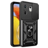 İnfinix Zero 30 4g Kılıf Pars Lens Yüzüklü Silikon - Siyah