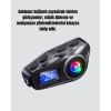 IP65 Suya Dayanıklı Kask Bluetooth Kulaklık LCD Ekranlı