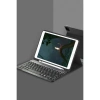İpad 10.2 (9.nesil) Kılıf Kc01 Smart Klavyeli Tablet Kılıfı - Siyah