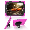 İPad 2/İPad 3/İPad 4/Shockproof 3 Katmanlı Standlı Zırh Kılıf-(5775)