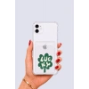 iPhone 11 Kartlıklı Lucky Yonca Desenli Kılıf