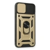 İphone 11 Pro Kılıf Pars Lens Yüzüklü Silikon - Gold
