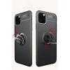 İphone 11 Pro Kılıf Range Yüzüklü Silikon - Siyah-mavi