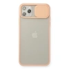 İphone 11 Pro Max Kılıf Palm Buzlu Kamera Sürgülü Silikon - Pembe
