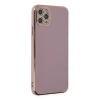 İphone 11 Pro Max Kılıf Volet Silikon - Mor