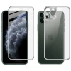 İPhone 11 Pro Metal Çerçeve Ön Arka 3D Full Tempered Cam Koruyucu-(5775)