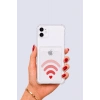 iPhone 12 Kartlıklı Aşk Sinyali Desenli Kılıf
