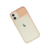 İphone 12 Kılıf Palm Buzlu Kamera Sürgülü Silikon - Pembe