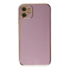 İphone 12 Kılıf Volet Silikon - Mor