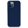 İphone 12 Pro Kılıf Lansman Legant Silikon - Lacivert