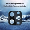İPhone 12 Pro Max 2İN1 Full Glue Tempered Cam Ekran Koruyucu +Kamera Lens Set-(5775)