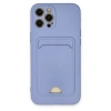 İphone 12 Pro Max Kılıf Kelvin Kartvizitli Silikon - Lila