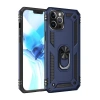 İphone 12 Pro Max Kılıf Sofya Yüzüklü Silikon Kapak - Lacivert