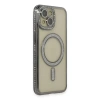 İphone 13 Kılıf Joke Simli Magneticsafe Kılıf - Gri