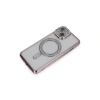 İphone 13 Kılıf Joke Simli Magneticsafe Kılıf - Pembe