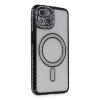 İphone 13 Kılıf Joke Simli Magneticsafe Kılıf - Siyah