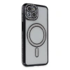 İphone 13 Kılıf Joke Simli Magneticsafe Kılıf - Siyah