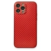 İphone 13 Pro Kılıf Coco Karbon Silikon - Kırmızı