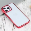 iPhone 13 Pro Max 6.7inç  Lazer Kaplama Renkli Kenar Şeffaf Kılıf-(5775)