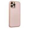 İphone 13 Pro Max Kılıf Coco Karbon Silikon - Pembe