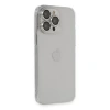 İphone 13 Pro Max Kılıf Luko Lens Silikon - Gümüş