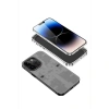 İphone 13 Pro Max Kılıf Mekanik Bumper Kapak - Derin Mor