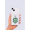 iPhone 14 Kartlıklı Lucky Yonca Desenli Kılıf