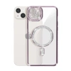 İphone 14 Kılıf Joke Simli Magneticsafe Kılıf - Pembe