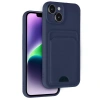 İphone 14 Kılıf Kelvin Kartvizitli Silikon - Lacivert