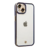 İphone 14 Plus Kılıf Liva Lens Silikon - Mavi