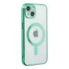 İphone 14 Plus Kılıf Magneticsafe Lazer Silikon - Haki Yeşil