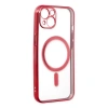 İphone 14 Plus Kılıf Magneticsafe Lazer Silikon - Kırmızı