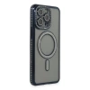 İphone 14 Pro Kılıf Joke Simli Magneticsafe Kılıf - Lacivert