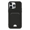 İphone 14 Pro Kılıf Kelvin Kartvizitli Silikon - Siyah