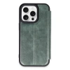 İphone 14 Pro Max Kılıf Flip Cover - Koyu Yeşil