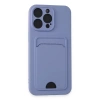 İphone 14 Pro Max Kılıf Kelvin Kartvizitli Silikon - Lila