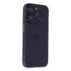 İphone 14 Pro Max Kılıf Luko Lens Silikon - Derin Mor