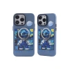 İphone 14 Pro Max Kılıf Prada Desenli Kapak - Prada Mavi - 1