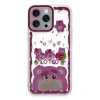 İphone 14 Pro Max Kılıf Sweet Desenli Silikon Kapak - Pembe