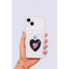 iPhone 15 Kartlıklı Vinly Desenli Kılıf