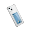 İphone 15 Kılıf Kart Şeffaf Silikon - Şeffaf