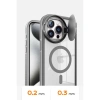 İphone 15 Pro Kılıf Teleskop Lens Magsafe Silikon Kapak - Koyu Yeşil