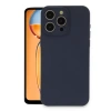 İphone 15 Pro Max Kılıf Nano İçi Kadife Silikon - Lacivert